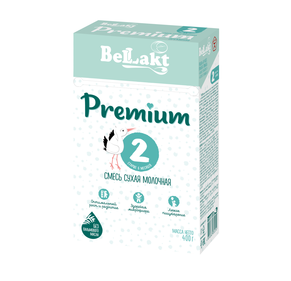 Смесь сухая молочная для питания детей раннего возраста "Bellakt Premium 2"